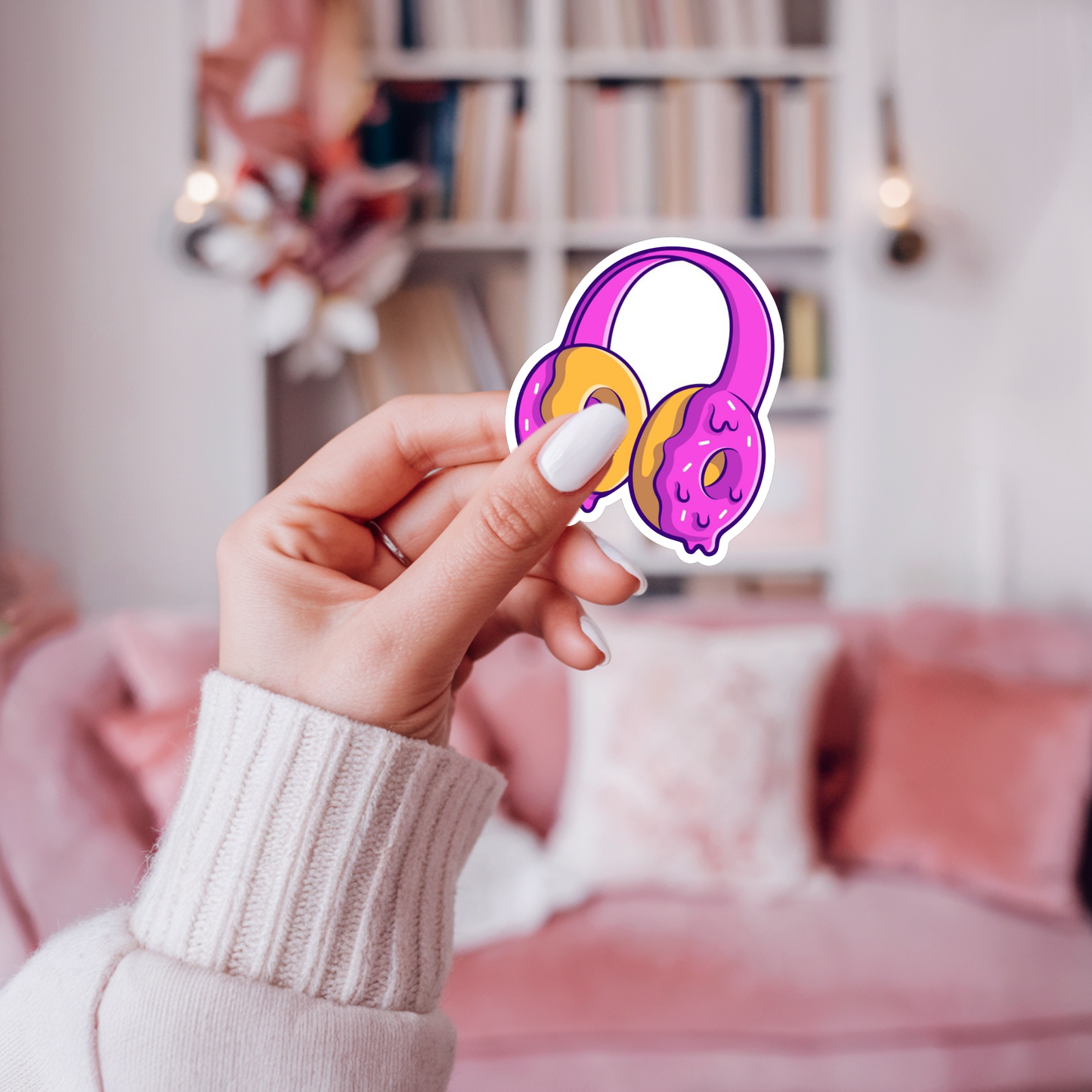 STICKER AUDIFONOS DONUT