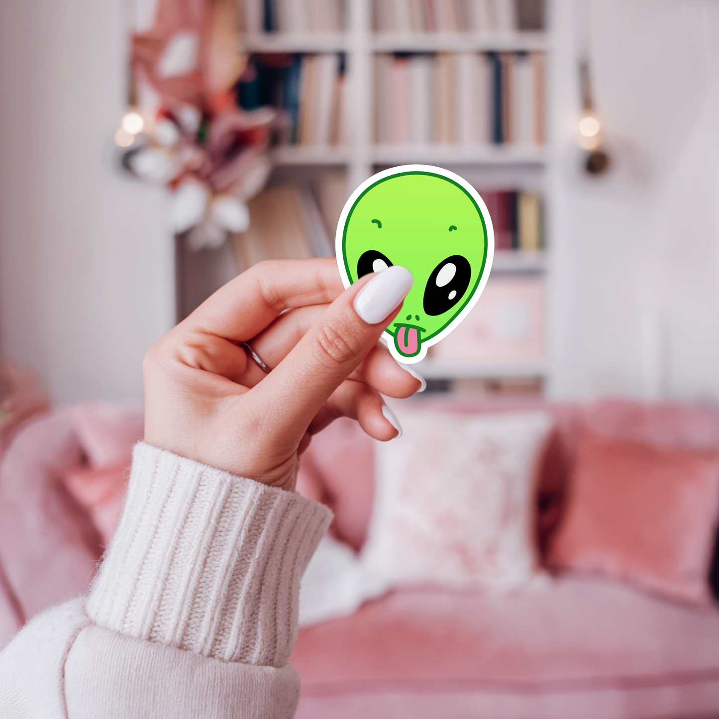 STICKER CABEZA ALIEN