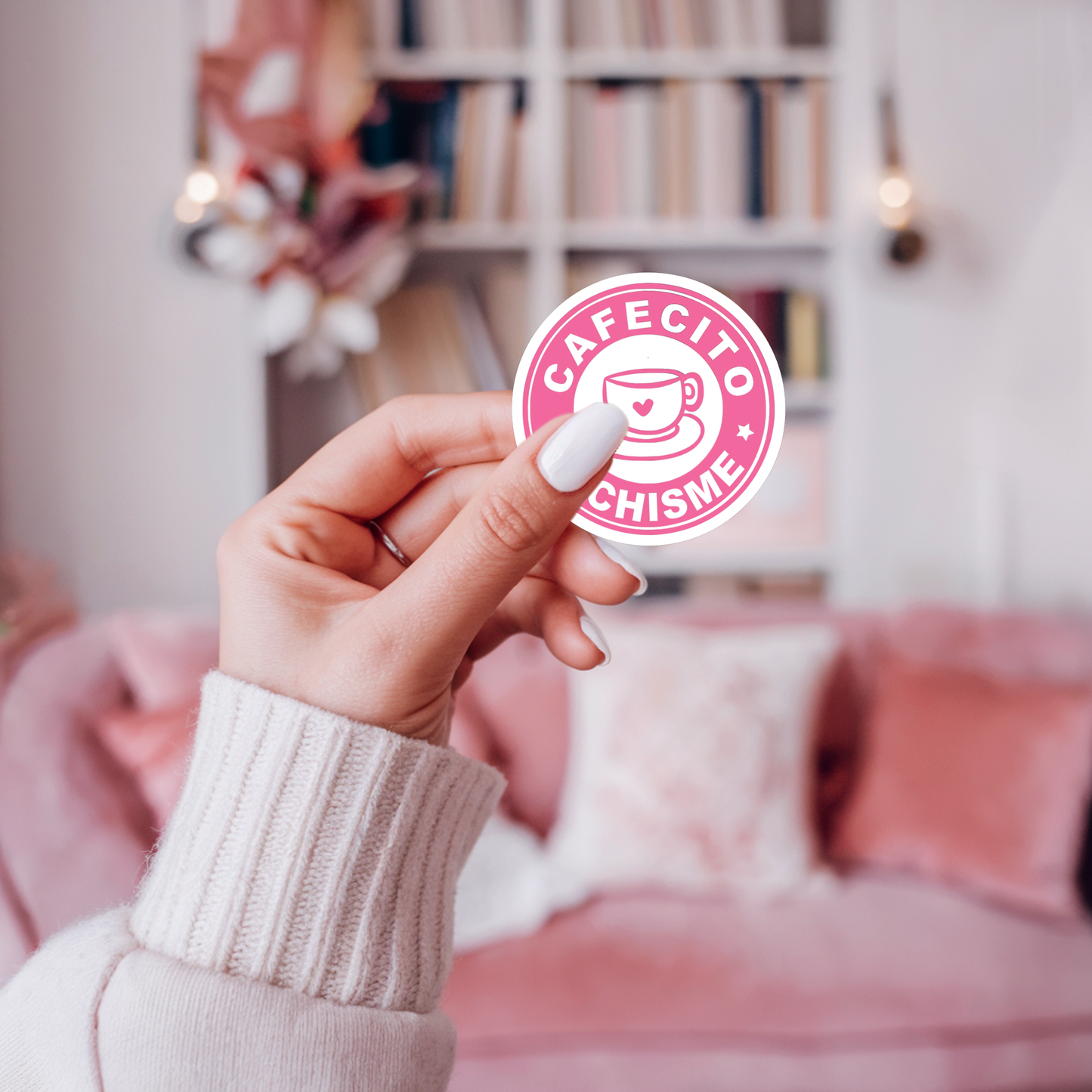 STICKER CAFECITO Y CHISME