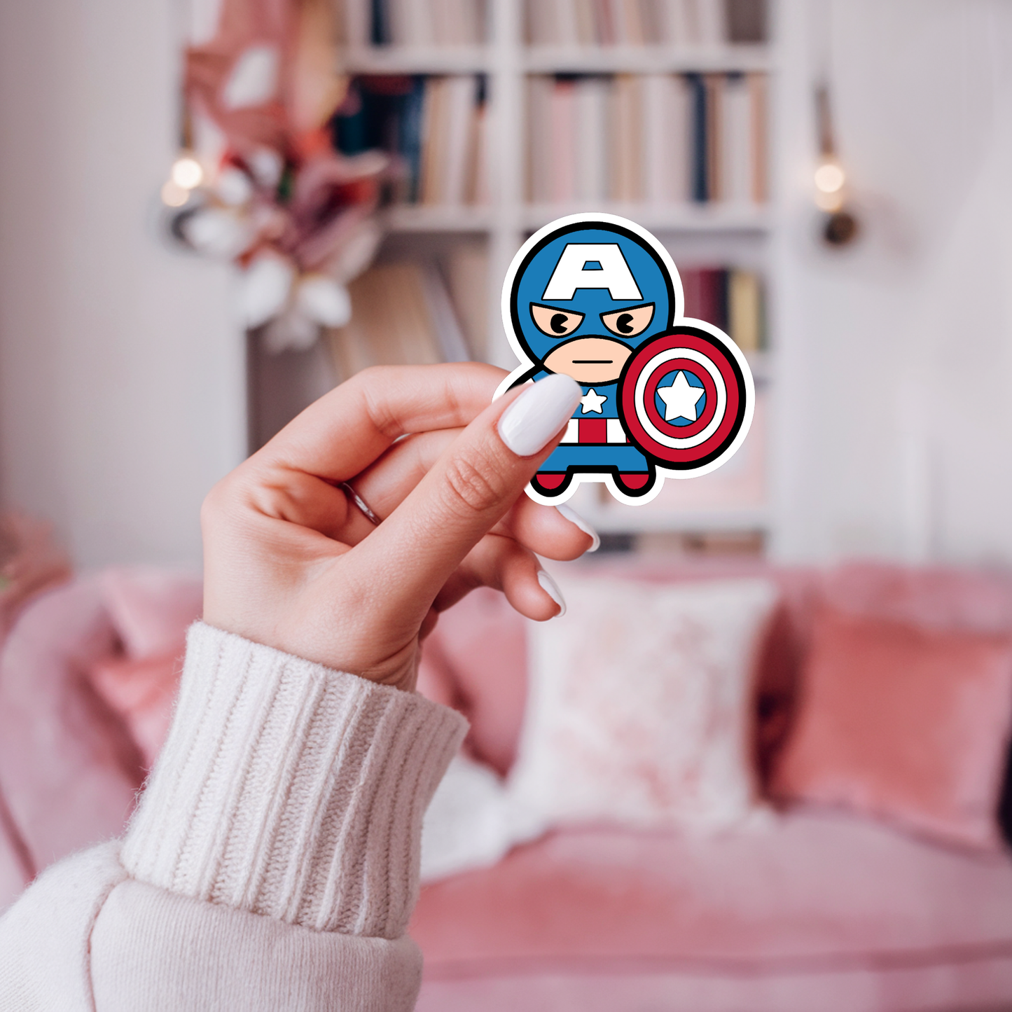 STICKER CAPITÁN AMERICA