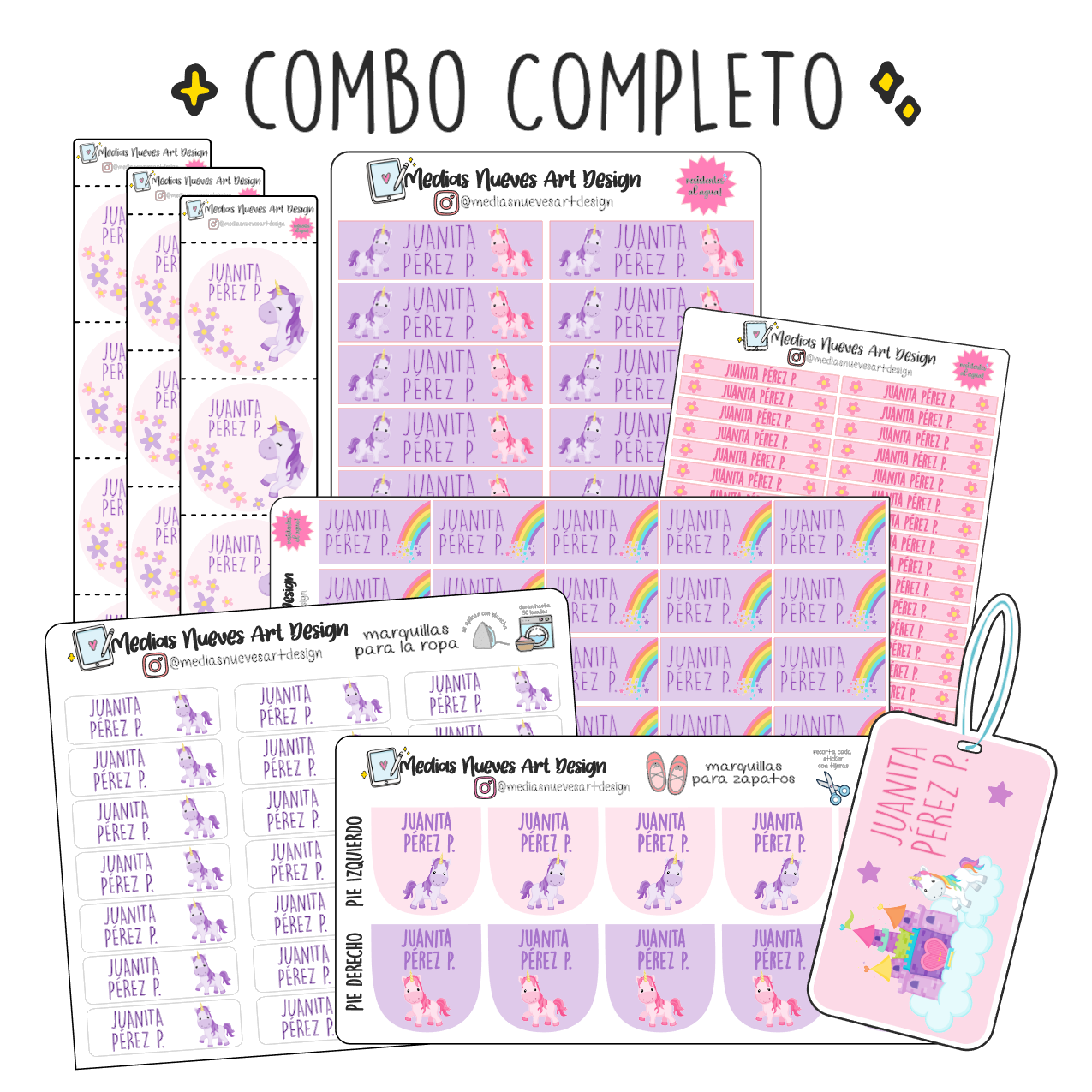 COMBO UNICORNIOS