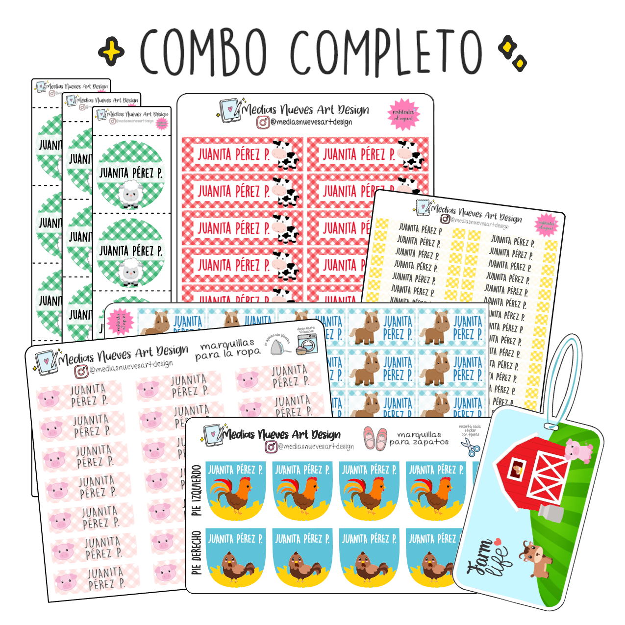 COMBO ANIMALES DE LA GRANJA