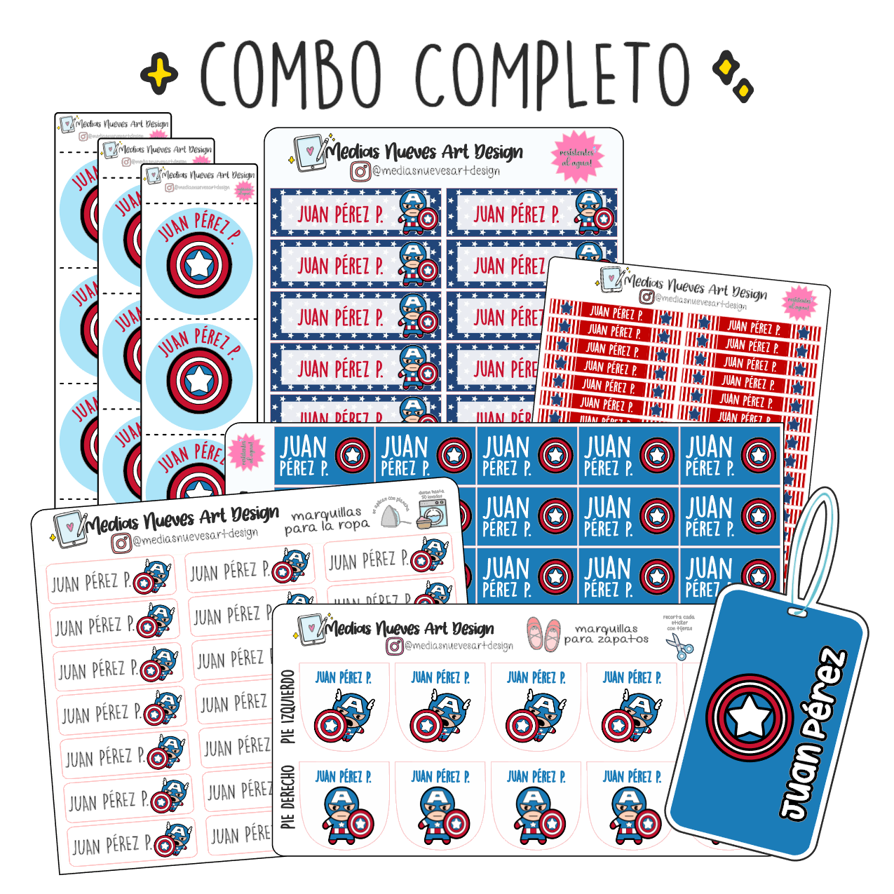 COMBO CAPITÁN AMÉRICA