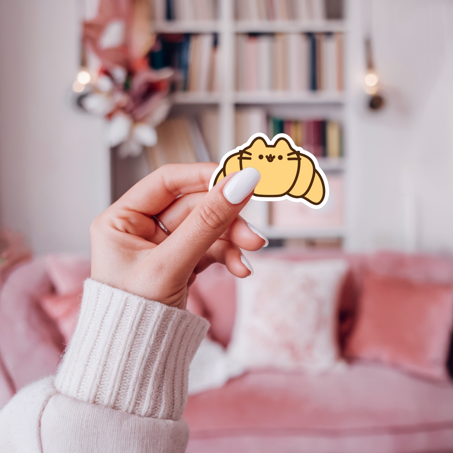 STICKER CROISSANT GATO