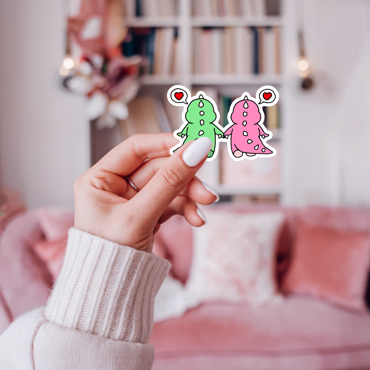 STICKER DINOS IN LOVE