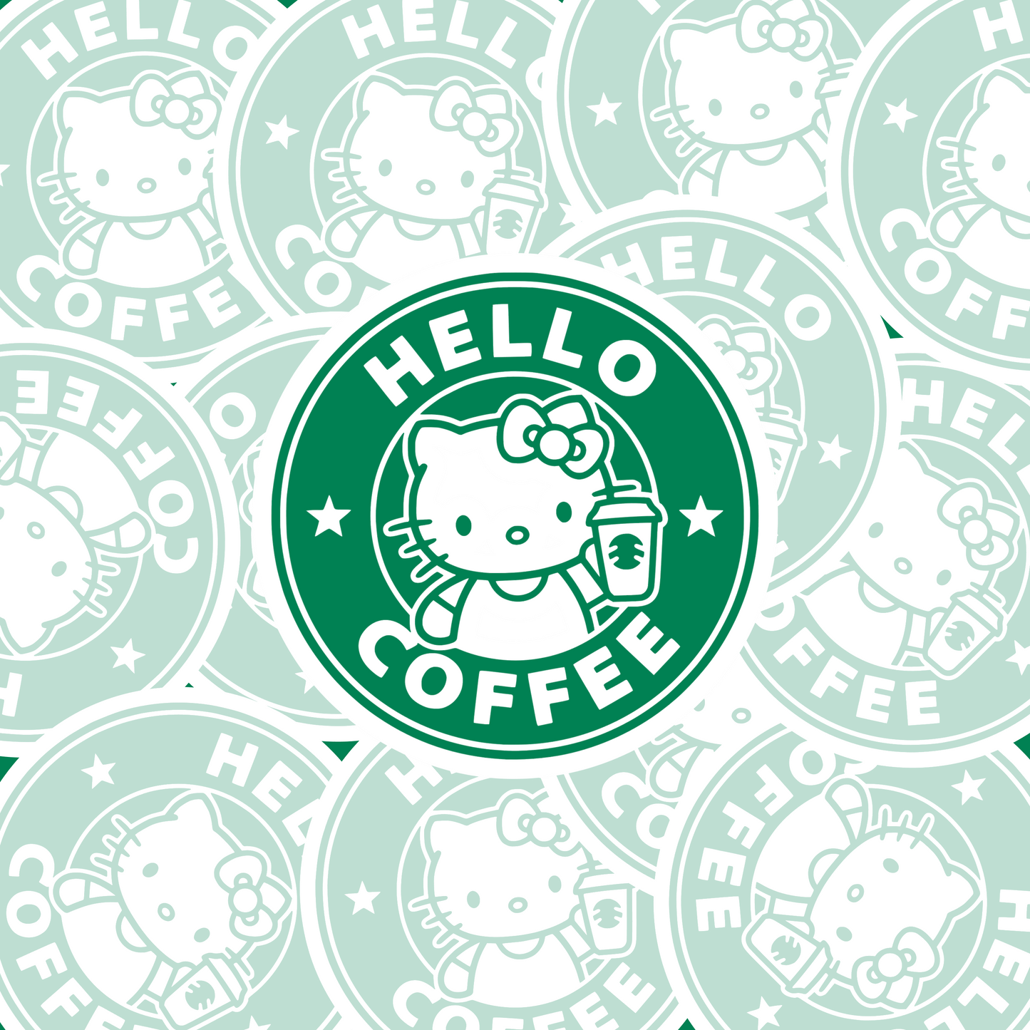 STICKER HELLO COFFEE