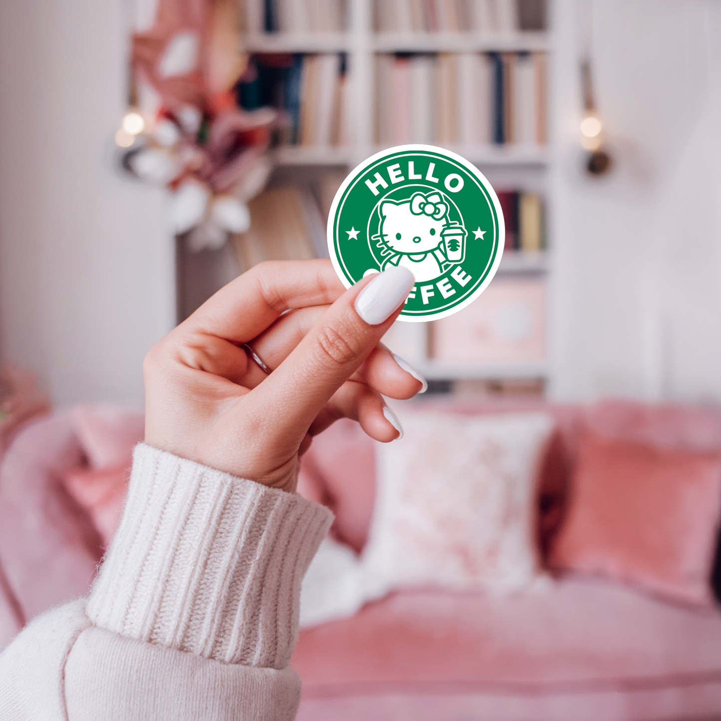 STICKER HELLO COFFEE