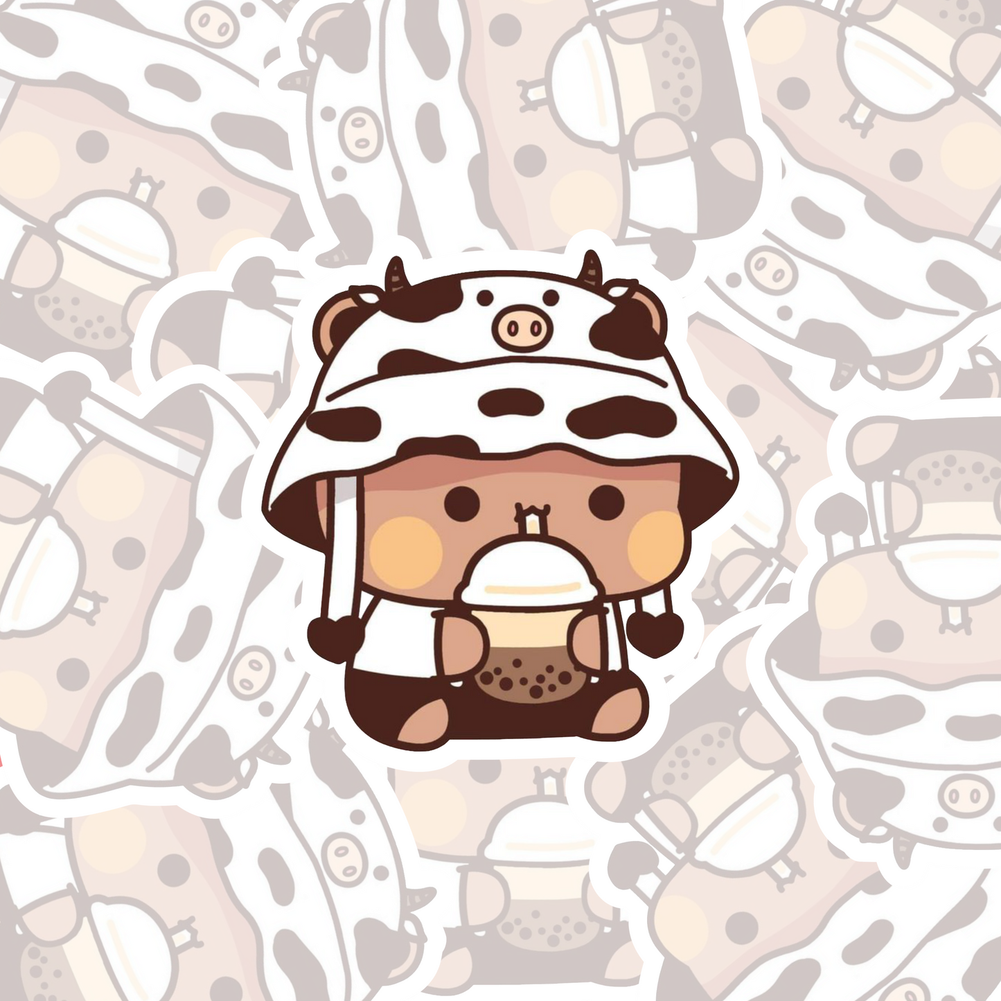 STICKER OSO VACA