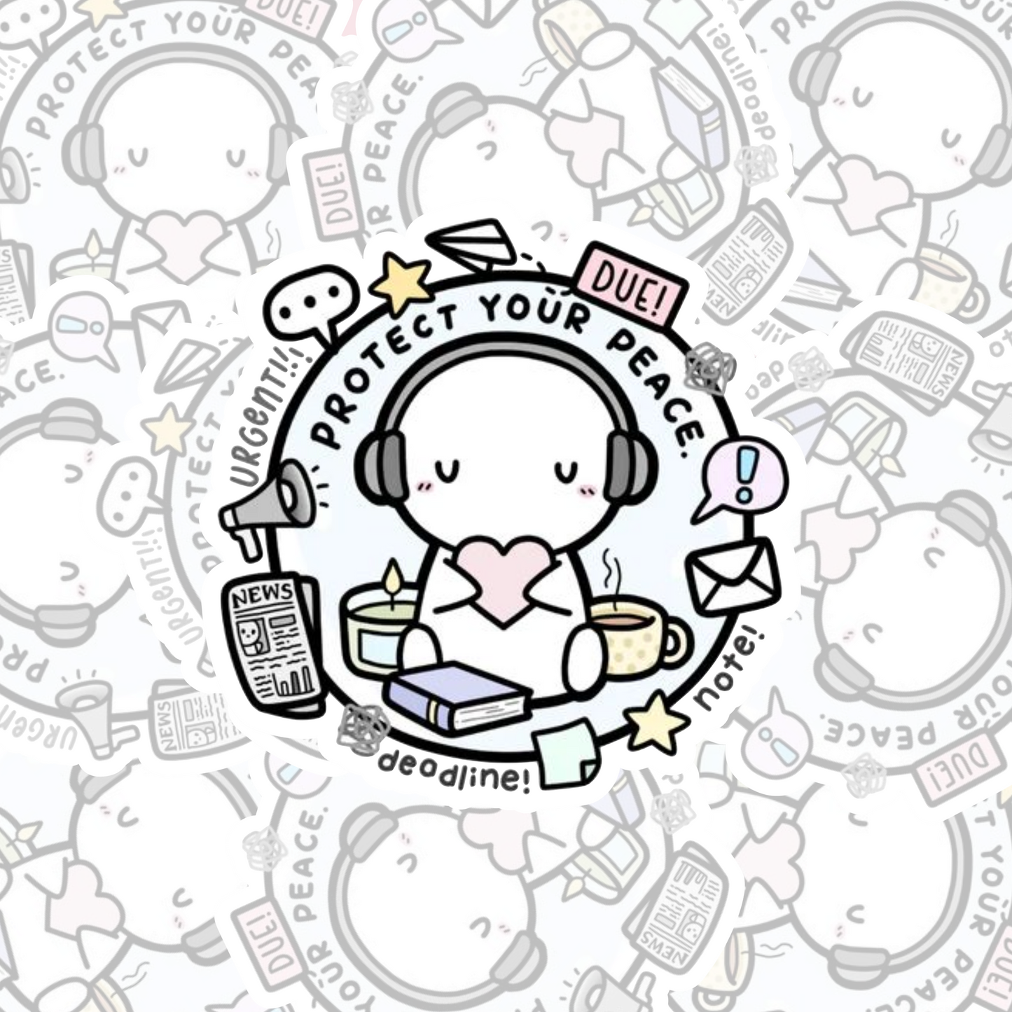 STICKER PROTECT YOUR PEACE