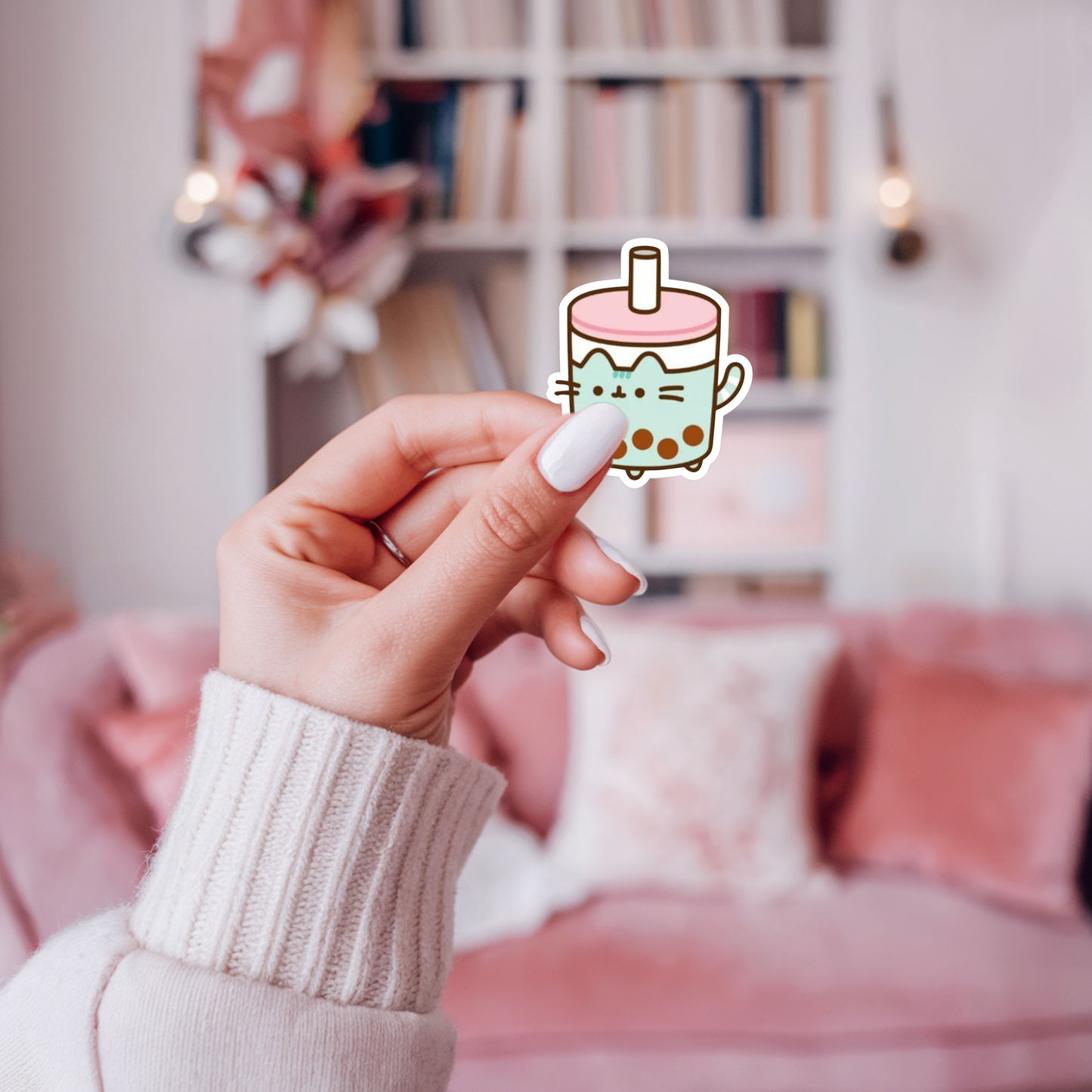 STICKER BUBBLE TEA GATO
