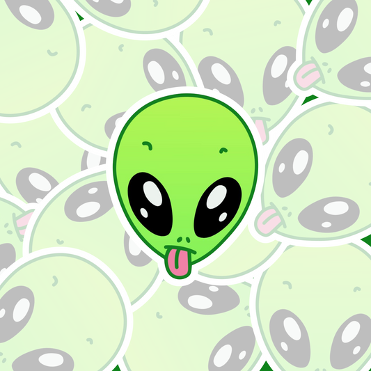 STICKER CABEZA ALIEN