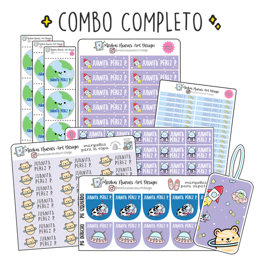 COMBO OSITO EN EL ESPACIO
