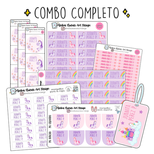 COMBO UNICORNIOS