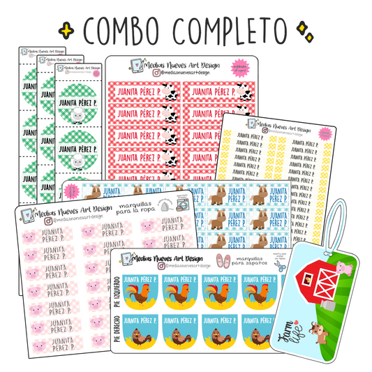 COMBO ANIMALES DE LA GRANJA