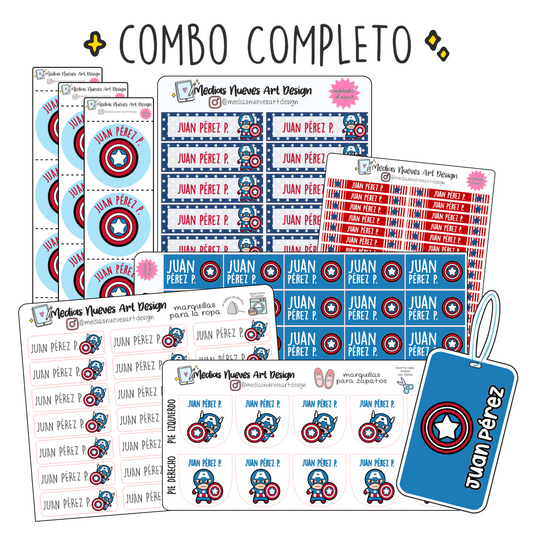 COMBO CAPITÁN AMÉRICA