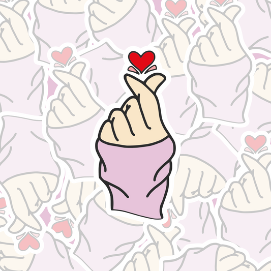 STICKER DEDOS CORAZÓN