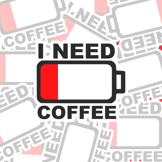 STICKER I NEED COFFEE