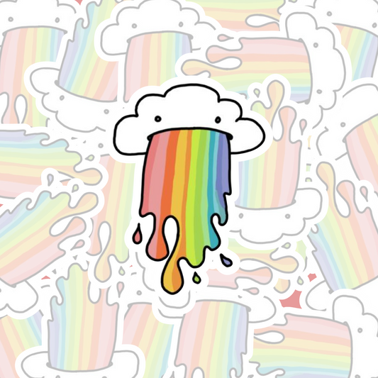 STICKER NUBE VOMITANDO