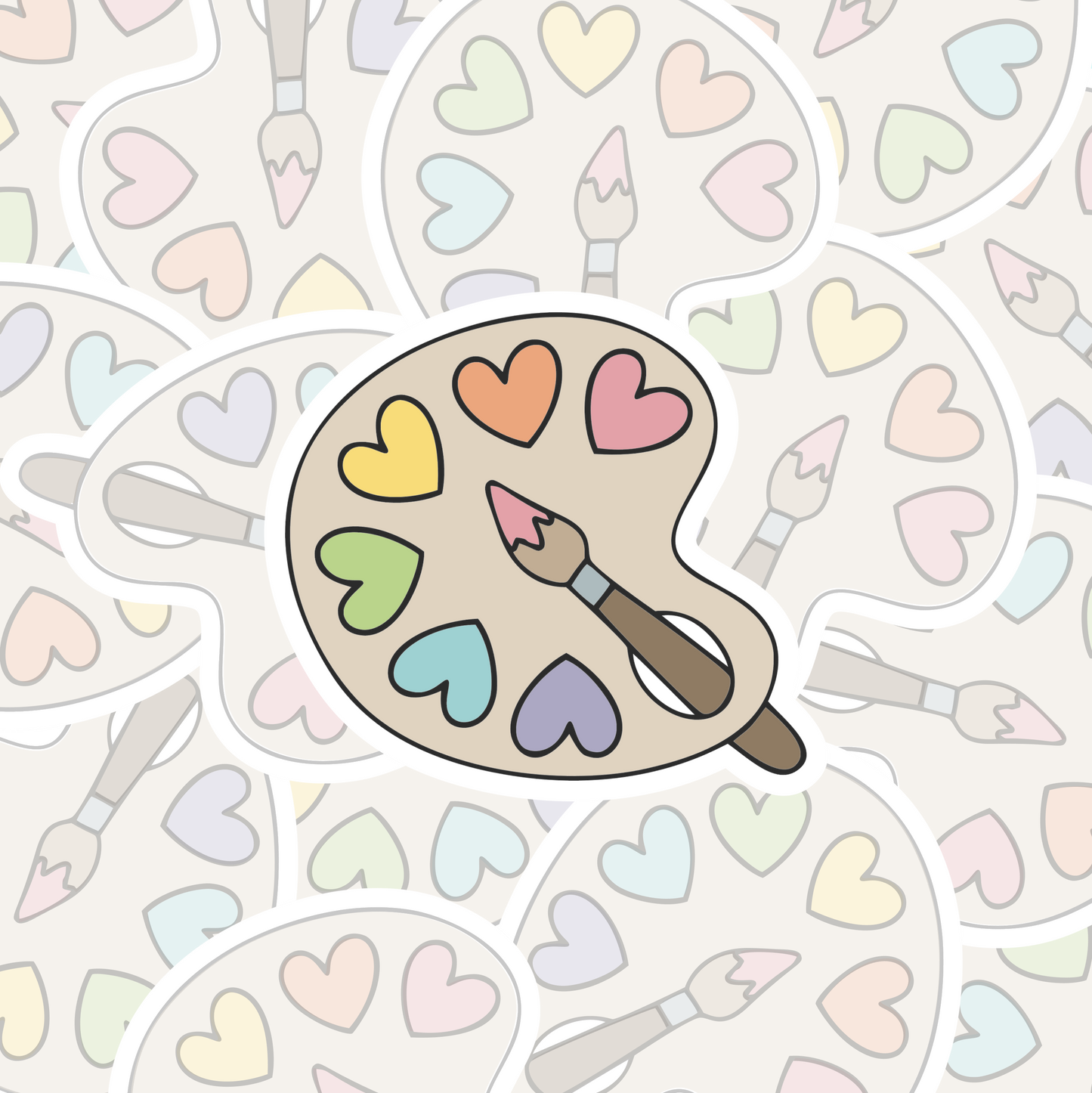 STICKER PALETA DE PINTURA
