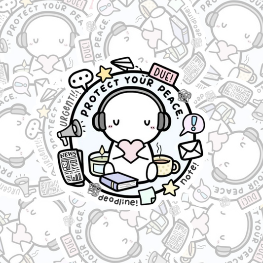 STICKER PROTECT YOUR PEACE