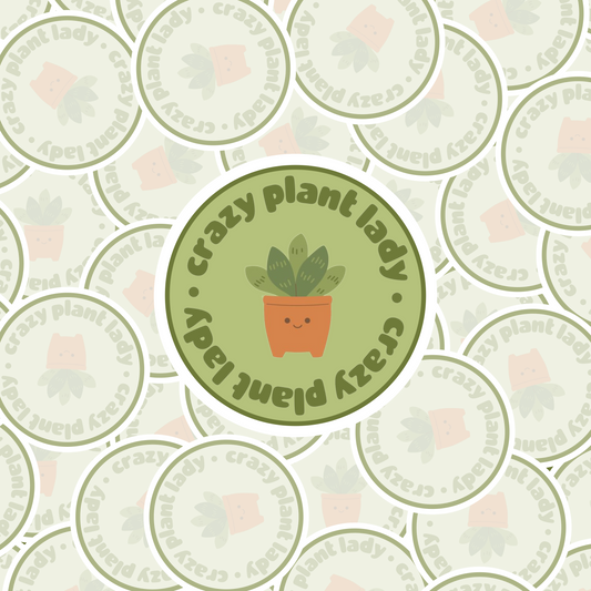STICKER CRAZY PLANT LADY