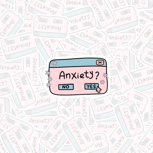 STICKER ANXIETY ON