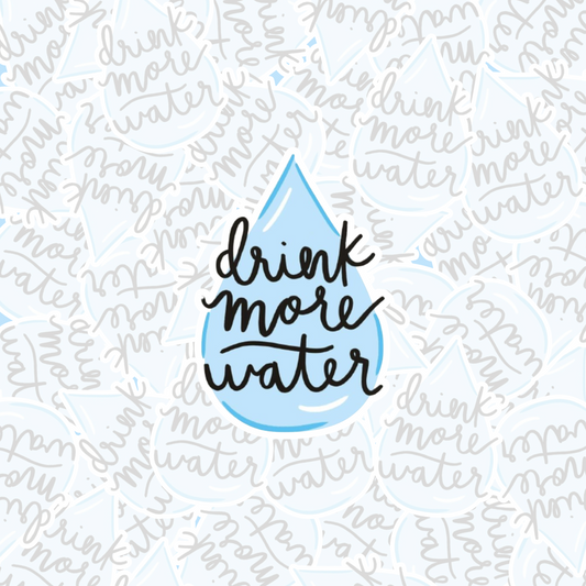 STICKER DRINK MORE WATER